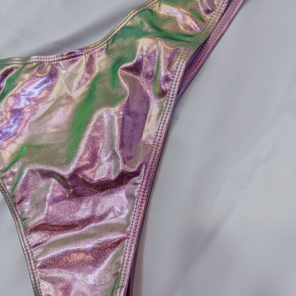 Metallic pink bikini - Picture 4 of 6